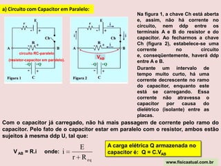 CAPACITORES VARIÁVEISwww.fisicaatual.com.brOs capacitores variáveis usam uma construção mecânica para mudar a distância entre as placas, ou a superfície da área das placas superpostas. Esses dispositivos são chamados capacitores de sintonia, ou simplesmente "capacitores variáveis", e são usados em equipamentos de telecomunicação para sintonia e controle de freqüências.Neste tipo de capacitor o elemento dielétrico é o próprio ar. 