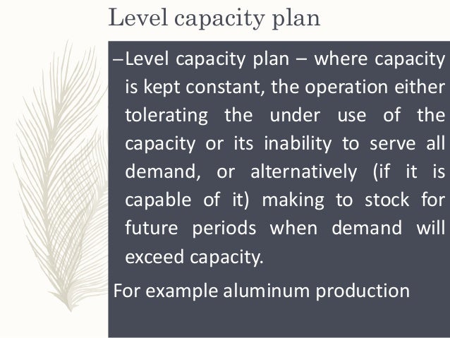 Capacity Planning And Control Capacity Planning And Control
