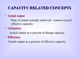 (CAPACITY PLANNIG) | PPT