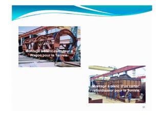 Montage à blanc culbuteur à
  Wagon pour la Tunisie.




                              Montage à blanc d’un carter
                              refroidisseur pour la Tunisie.



                                                               31
 