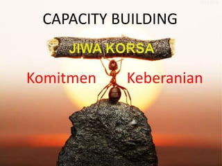 CAPACITY BUILDING
Komitmen Keberanian
 
