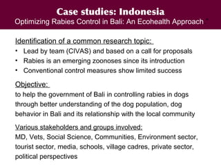 A decade of capacity building on Ecohealth/One Health in Southeast Asia: Challenges and perspectives