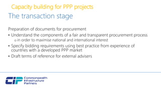 Ppp Rocurement Capacity Building for PPP projects | PPTX