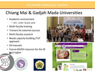 Capacity building in EcoHealth: Experiences and evaluation of training using a "learning by doing" approach, within academic and non-academic contexts