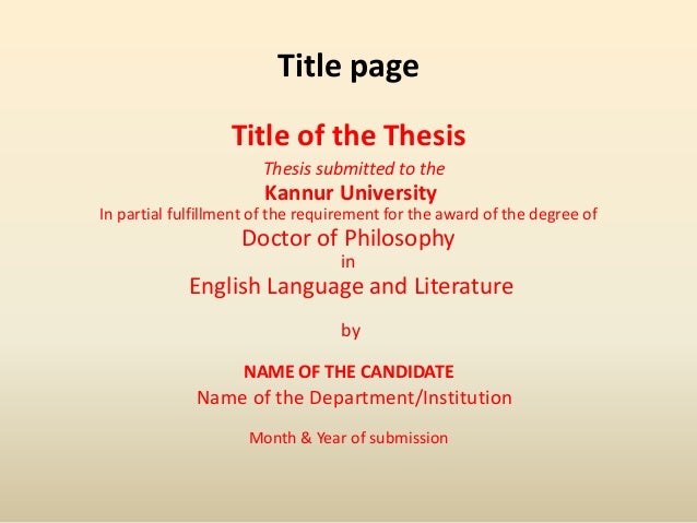 english thesis titles