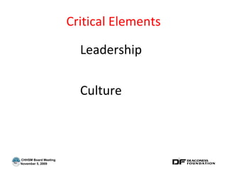 Critical Elements Leadership Culture 