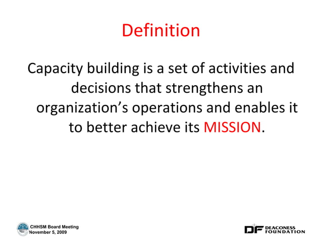 Capacity Building | PPT