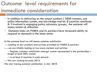 Capacity building, m&e, knowledge management and policy in pabra [autosaved]