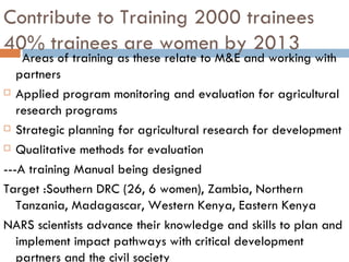 Capacity building, m&e, knowledge management and policy in pabra [autosaved]