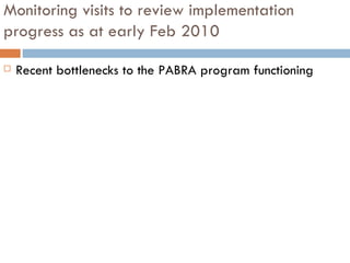 Capacity building, m&e, knowledge management and policy in pabra [autosaved]