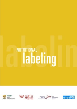 labelinNUTRITIONAL
labeling
gainGlobal Alliance for
Improved Nutrition
 