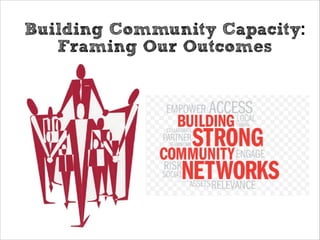 Building Community Capacity:
Framing Our Outcomes

 