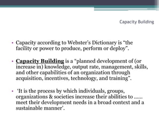 Capacity Building at School & the Headmaster's Role - PPT | PPTX