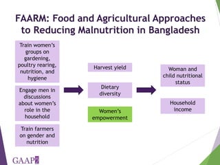 Using the project-level Women's Empowerment in Agriculture Index (pro-WEAI) for nutrition sensitive programming