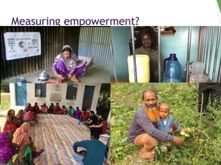Using the project-level Women's Empowerment in Agriculture Index (pro-WEAI) for nutrition sensitive programming
