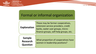 Collecting sex-disaggegated data