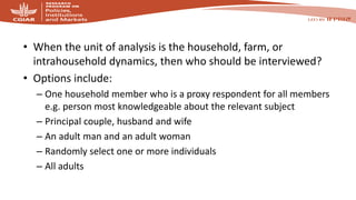 Collecting sex-disaggegated data