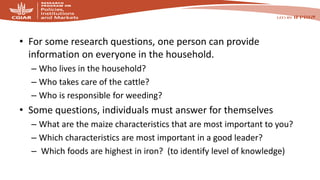 Collecting sex-disaggegated data