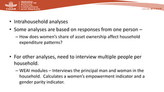 Collecting sex-disaggegated data