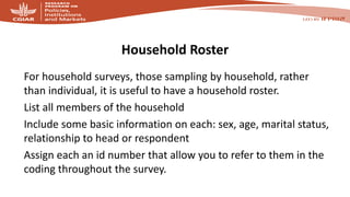 Collecting sex-disaggegated data