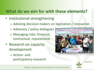 Capacity development within CGIAR