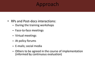 Capacity development for a policy network in Kenya