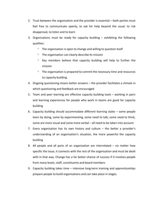 Capacity Framework | DOC
