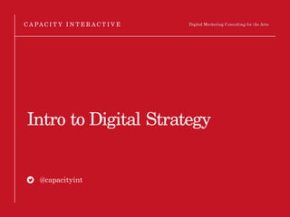 Intro to Digital Strategy
@capacityint
 