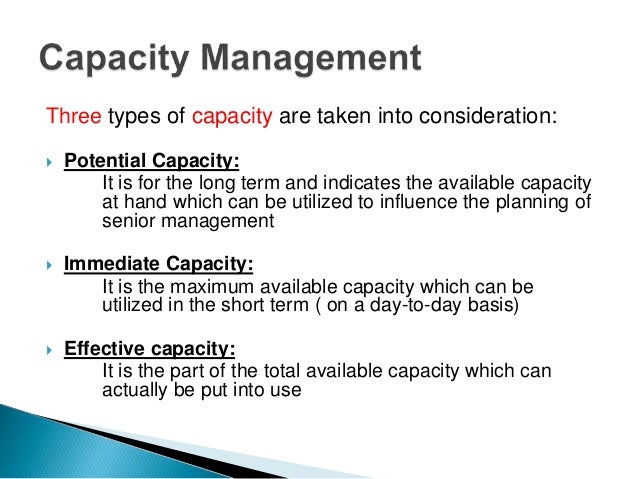 3 Types Of Capacity Management Simplicable 3 Types Of Capacity Management Simplicable