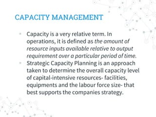Capacity Management | PPTX