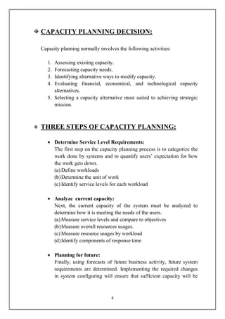 Capacity Planning