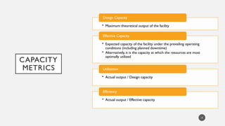 Capacity Planning.pptx Operations concep | PPTX