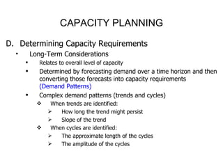Capacity resource planning and production scheduling | PPT