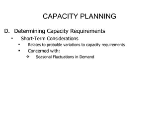 Capacity resource planning and production scheduling | PPT
