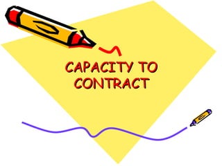 CAPACITY TO CONTRACT 