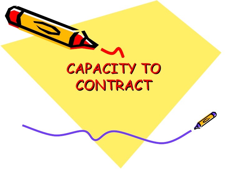 capacity to contract assignment