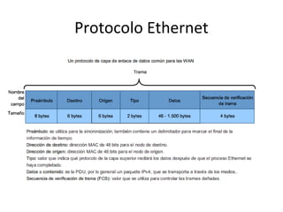Protocolo Ethernet
 