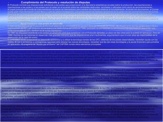 Cumplimiento del Protocolo y resolución de disputas El Protocolo controla sus disposiciones solicitando a las partes que proporcionen a la Secretaría estadísticas anuales sobre la producción, las exportaciones e importaciones a las partes y a los países que no estén en el acuerdo sobre las cantidades destruidas, recicladas o utilizadas como stock de aprovisionamiento.  El papel principal del Comité de Instrumentación es actuar de intermediario para resolver las disputas relativas al incumplimiento. Al recibir los documentos, el Comité puede pedir más información o bien llevar a cabo su propia investigación. Las partes toman las medidas necesarias de acuerdo con las recomendaciones del Comité. Dependiendo del tipo de incumplimiento, las medidas pueden variar entre la asistencia técnica y ayuda financiera y la suspensión, sujeto a la ley internacional.  El Comité de Instrumentación hasta la fecha se ha reunido cinco veces para examinar los informes de la Secretaría. Ha habido alguno que otro problema debido a informes incompletos o casos de falta de informes, en su mayor parte relacionados con los países en desarrollo y el Fondo Multilateral está ayudándoles a mejorar la preparación de informes.  Ayuda financiera a los países en desarrollo El logro de los objetivos del Protocolo de Montreal depende de una cooperación general entre las naciones del mundo. No es suficiente que los países desarrollados, responsables del 85% del consumo de las sustancias destructoras del ozono en 1986, participen en el Protocolo. La participación de los países en desarrollo, que consumieron sólo el 15%, también es de suma importancia.  En 1987 se ofrecieron incentivas a los países en desarrollo para que cumplieran con el Protocolo dándoles un plazo de diez años para la puesta en aplicación. Pero en 1989, muchas de las naciones en desarrollo más grandes indicaron que las disposiciones eran insuficientes, argumentaron que no eran ellas las responsables de la destrucción de la capa de ozono.  Y como están recién empezando su desarrollo económico y a utilizar la tecnología barata de los CFC, obtenida de los países desarrollados, necesitan ayuda con los costos. Si van a someterse a cronogramas rigurosos para adoptar las nuevas tecnologías, necesitan que les den esas tecnologías y la ayuda financiera para ponerlas en aplicación.  El programa de "Acción por el Ozono" del CAP/IMA consta estoa elementos principales: Intercambio de información para transmitir datos sobre las opciones políticas y técnicas para la eliminación de los CFC. La Cámara de Compensación de Información sobre Acción por el Ozono, un sistema computerizado en línea que funciona conjuntamente con la Cámara de Compensación de Información Internacional de Producción más Limpia contiene datos sobre la eliminación industrial del uso de las sustancias destructoras del ozono (SDO). Para cada una de las materias (espumas, halones, aerosoles, refrigerantes, solventes), la Acción por el Ozono recopila datos de los sectores públicos y privados en el mundo entero. El boletín informativo de la Acción por el Ozono da parte de las iniciativas de los países y organizaciones suscritos al Protocolo de Montreal.Se suministran documentos técnicos y folletos a las industrias interesadas.  Intercambio de información para transmitir datos sobre las opciones políticas y técnicas para la eliminación de los CFC. La Cámara de Compensación de Información sobre Acción por el Ozono, un sistema computerizado en línea que funciona conjuntamente con la Cámara de Compensación de Información Internacional de Producción más Limpia contiene datos sobre la eliminación industrial del uso de las sustancias destructoras del ozono (SDO). Para cada una de las materias (espumas, halones, aerosoles, refrigerantes, solventes), la Acción por el Ozono recopila datos de los sectores públicos y privados en el mundo entero. El boletín informativo de la Acción por el Ozono da parte de las iniciativas de los países y organizaciones suscritos al Protocolo de Montreal.Se suministran documentos técnicos y folletos a las industrias interesadas.  Intercambio de información para transmitir datos sobre las opciones políticas y técnicas para la eliminación de los CFC. La Cámara de Compensación de Información sobre Acción por el Ozono, un sistema computerizado en línea que funciona conjuntamente con la Cámara de Compensación de Información Internacional de Producción más Limpia contiene datos sobre la eliminación industrial del uso de las sustancias destructoras del ozono (SDO). Para cada una de las materias (espumas, halones, aerosoles, refrigerantes, solventes), la Acción por el Ozono recopila datos de los sectores públicos y privados en el mundo entero. El boletín informativo de la Acción por el Ozono da parte de las iniciativas de los países y organizaciones suscritos al Protocolo de Montreal.Se suministran documentos técnicos y folletos a las industrias interesadas.  Intercambio de información para transmitir datos sobre las opciones políticas y técnicas para la eliminación de los CFC. La Cámara de Compensación de Información sobre Acción por el Ozono, un sistema computerizado en línea que funciona conjuntamente con la Cámara de Compensación de Información Internacional de Producción más Limpia contiene datos sobre la eliminación industrial del uso de las sustancias destructoras del ozono (SDO). Para cada una de las materias (espumas, halones, aerosoles, refrigerantes, solventes), la Acción por el Ozono recopila datos de los sectores públicos y privados en el mundo entero. El boletín informativo de la Acción por el Ozono da parte de las iniciativas de los países y organizaciones suscritos al Protocolo de Montreal.Se suministran documentos técnicos y folletos a las industrias interesadas.  