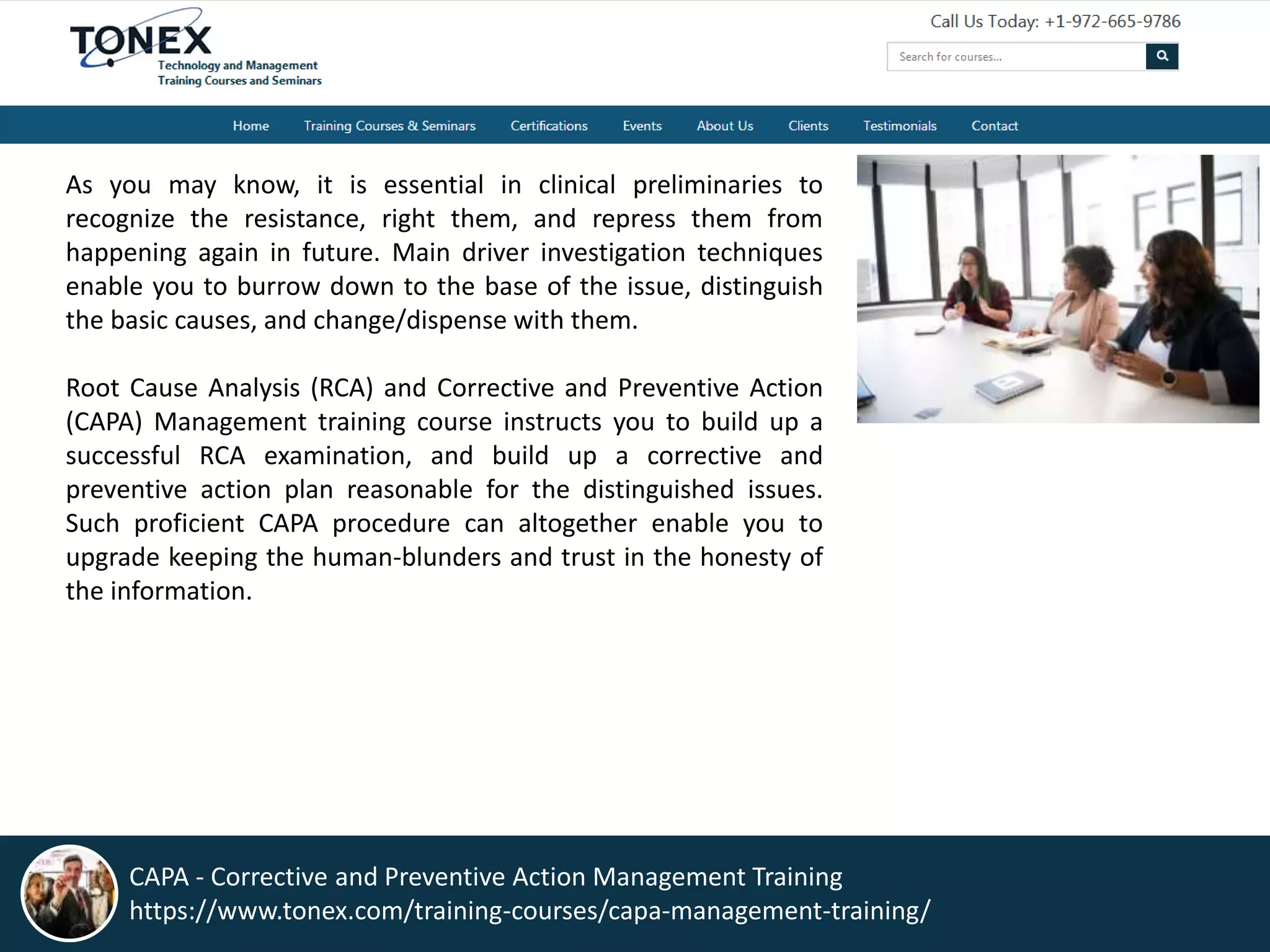 As you may know, it is essential in clinical preliminaries to
recognize the resistance, right them, and repress them from
happening again in future. Main driver investigation techniques
enable you to burrow down to the base of the issue, distinguish
the basic causes, and change/dispense with them.
Root Cause Analysis (RCA) and Corrective and Preventive Action
(CAPA) Management training course instructs you to build up a
successful RCA examination, and build up a corrective and
preventive action plan reasonable for the distinguished issues.
Such proficient CAPA procedure can altogether enable you to
upgrade keeping the human-blunders and trust in the honesty of
the information.
CAPA - Corrective and Preventive Action Management Training
https://www.tonex.com/training-courses/capa-management-training/
 