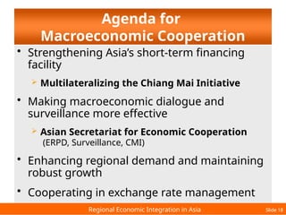 Regional Economic Integration in Asia: A Regional Cooperation | PPTX