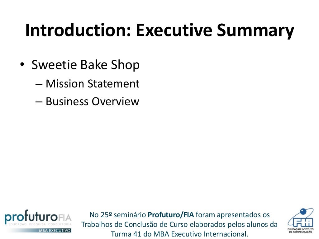 Business Plan Sweetie Bake Shop