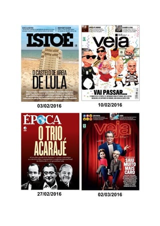 Capas contra Lula nas revistas