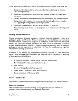 Rhegal Consulting Capability Statement