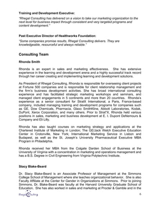 Rhegal Consulting Capability Statement