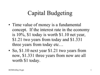 Capital Budgeting ,[object Object],[object Object]