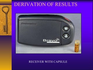 DERIVATION OF RESULTS

RECEIVER WITH CAPSULE

 