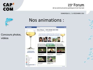 Nos animations : Concours photos,  vidéos 