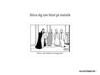 Stirra dig inte blind på statistik
 