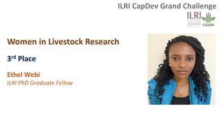 ILRI CapDev grand challenge 2021/22: Awards ceremony and key note address