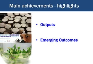 BecA-ILRI Hub capacity building program: Empowering African scientists and institutions to solve Africa’s agricultural challenges